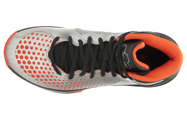 Lookbook Li-Ning Hacker High-Top Basketbalschoenen ''Wit Rood Zwart'' ABPL019-1