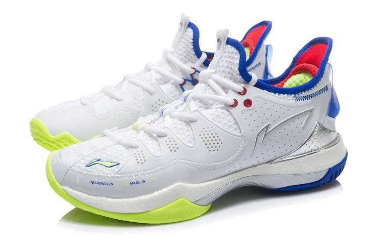 Lookbook Li-Ning Halberd 3 'Blanco Azul Amarillo' AYAR025-1