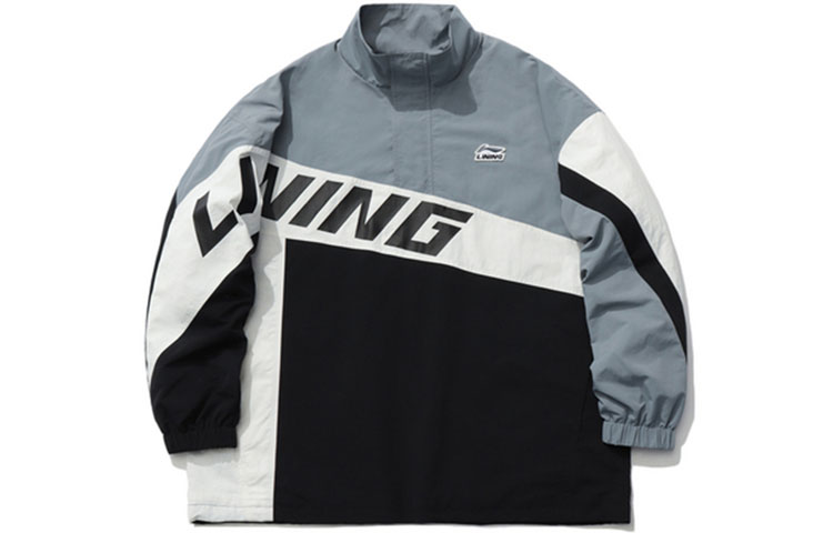 Li-Ning Half-Zip Multi-Color Patchwork Logo Jacket Sports Fashion Series AJDR391-2