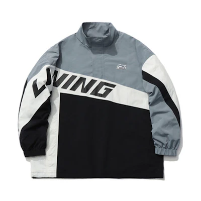 Li-Ning Half-Zip Multi-Color Patchwork Logo Jacket Sports Fashion Series AJDR391-2