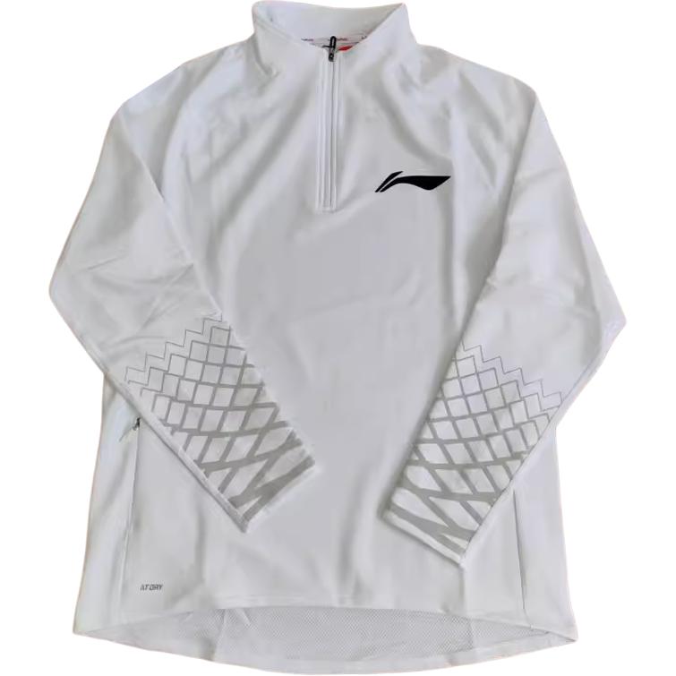 Li-Ning Half-Zip Pullover Sweatshirt White ATLT197-2