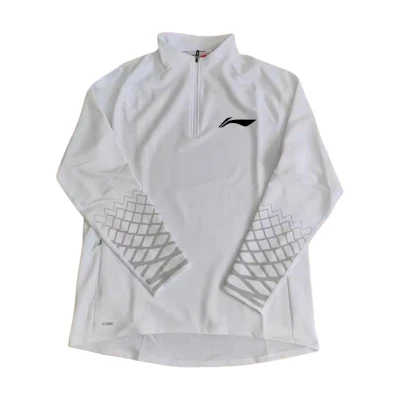 Li-Ning Half-Zip Pullover Sweatshirt White ATLT197-2