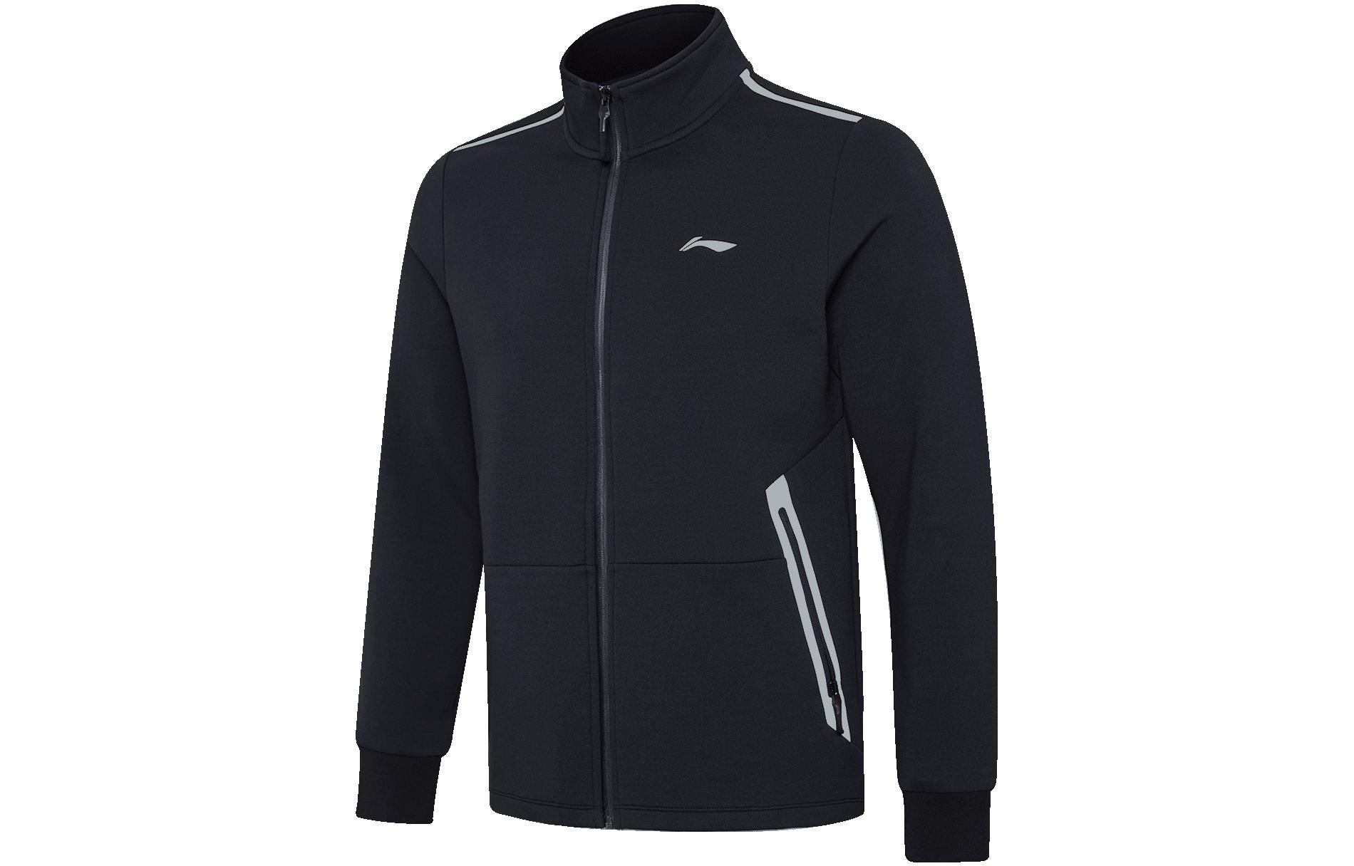 Li-Ning High-Neck Logo Print Jacket Black AWDPC23