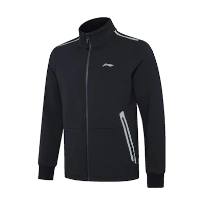 Li-Ning High-Neck Logo Print Jacket Black AWDPC23
