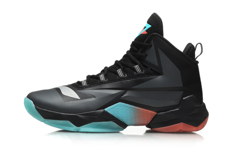 Li-Ning High-Top Basketball Performance Shoes 'King Kong Grey Black' ABAN077-4
