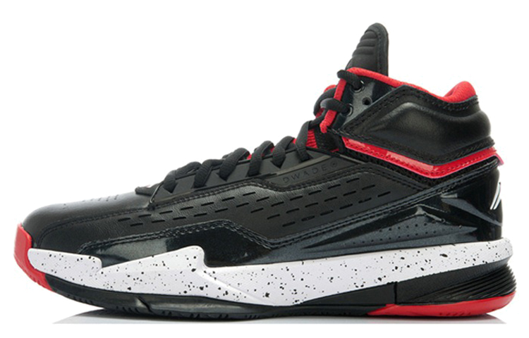 Li-Ning High-Top Basketball Shoes 'Black White Red' ABAJ019-3