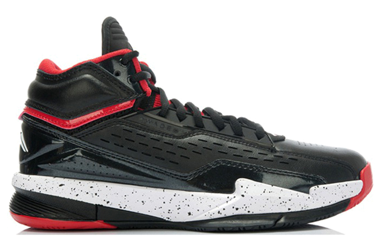 Order Kasut Bola Keranjang Li-Ning High-Top 'Hitam Putih Merah' ABAJ019-3