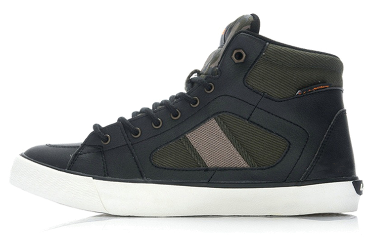 Li-Ning High-Top Board Sneakers 'Black Green' ALAJ013-1