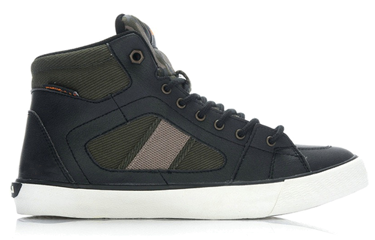 Order 리닝 하이탑 보드 스니커즈 (블랙/그린) ALAJ013-1