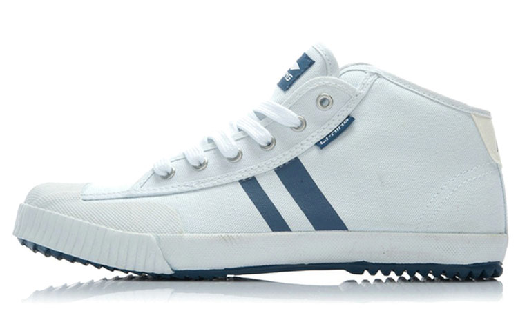 Li-Ning High-Top Casual 'White Deep Blue' ALKJ013-1