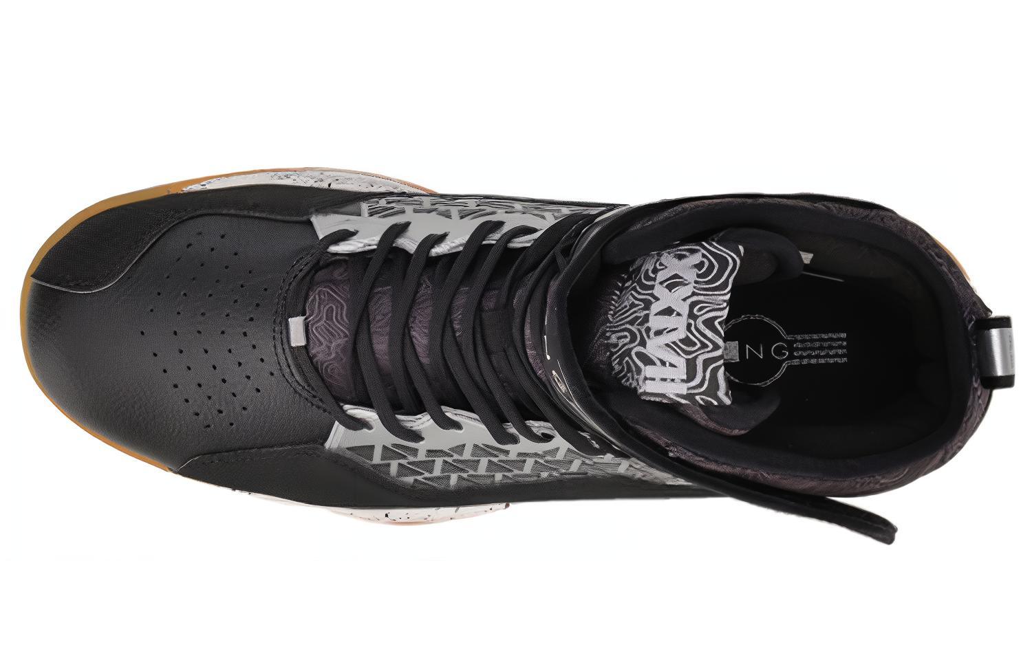 Lookbook Li-Ning High-Top Freizeitlaufschuhe ''Schwarz Weiß'' LLAM021-2