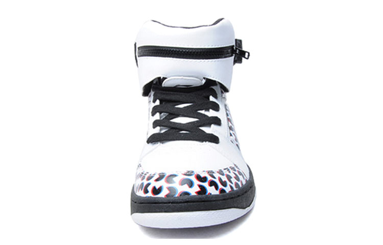 Lookbook Sneakers Lari Santai Li-Ning High-Top 'Hitam Putih' ALCF247-1