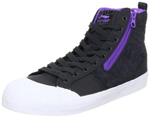 Sepatu Skate Kasual Li-Ning High-Top 'Hitam Ungu' ALCG217-1 Lookbook Sepatu Skate Kasual Li-Ning High-Top 'Hitam Ungu' ALCG217-1