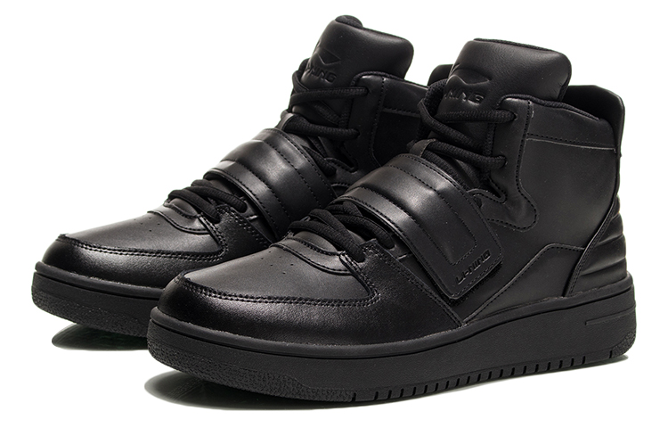 Lookbook Li-Ning High-Top Casual Sneaker 'Black' AGCN283-3