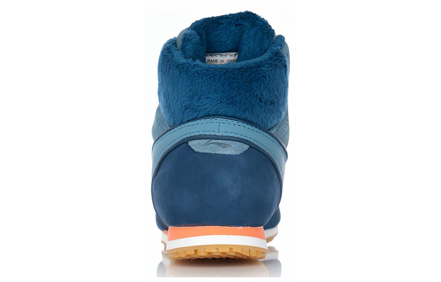 Shop 李宁 透氣舒適 高幫休閒板鞋 藍