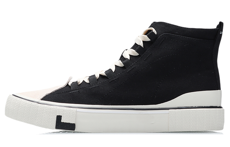 Li-Ning High-Top Casual Sneakers 'Black and White' AGCR065-2
