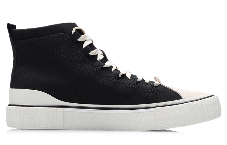 Order Li-Ning High-Top Casual Sneakers 'Black and White' AGCR065-2