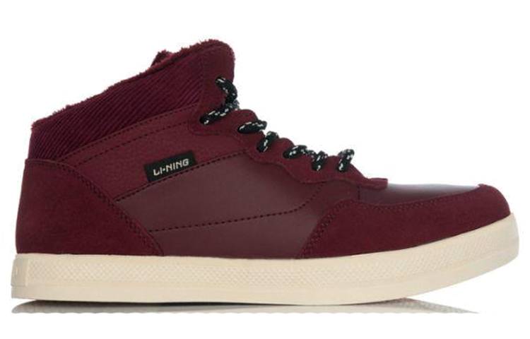 Order 李宁高帮休闲运动鞋'酒红色' ALAH087-3