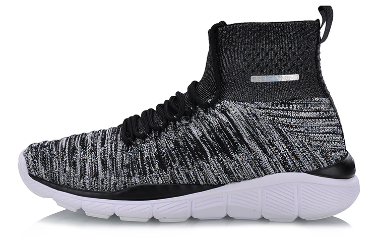 Li-Ning High-Top Knit Flexible Training 'Black White' AFHN013-1