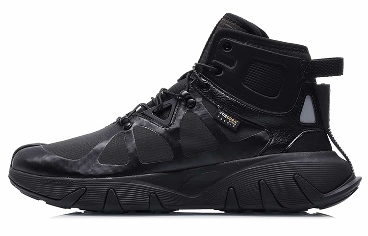Li-Ning High-Top Running Shoes 'Black' AGBQ075-1