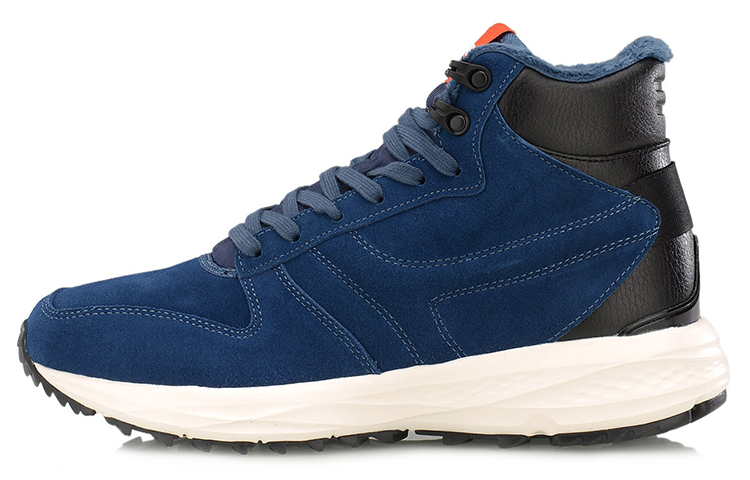 Li-Ning High-Top Running Shoes 'Black Blue' ARLL015-3