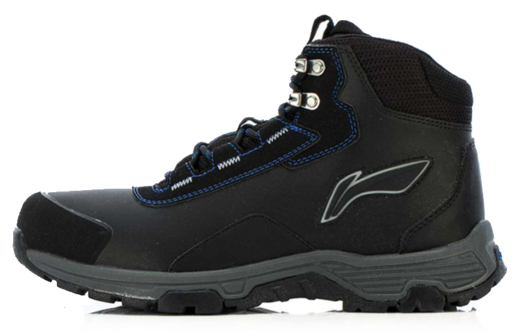 Li-Ning High-Top Running Shoes 'Black Grey' AFPJ013-3