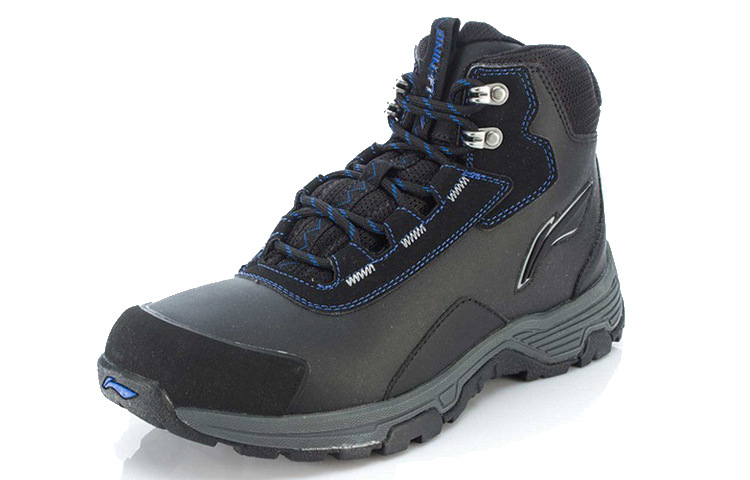 Lookbook LiNing李寧 舒適透氣耐磨休閒高筒跑步鞋 黑灰