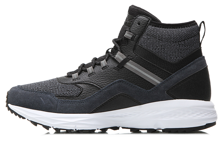 Li-Ning High-Top Running Shoes 'Reflective Black Warmth' AGLM095-1