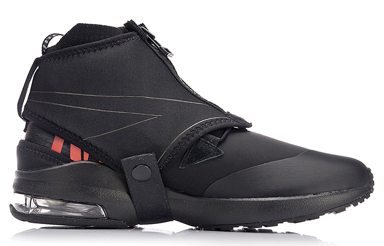 Order LiNing李寧 舒適透氣耐磨休閒高筒跑步鞋 黑