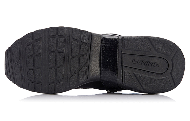 Shop LiNing李寧 舒適透氣耐磨休閒高筒跑步鞋 黑