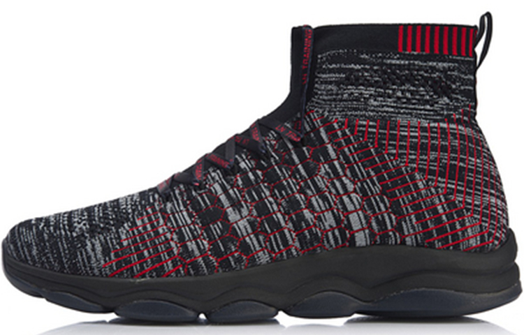 Li-Ning High-Top Training Shoes 'Black' AFJN009-1