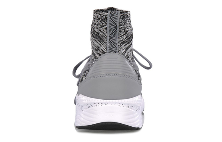 Shop Scarpe da Corsa Alte Li-Ning ''Grigio Bianco Nero'' AGLM181-3