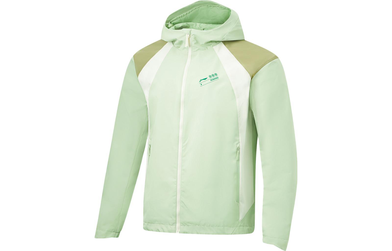 Li-Ning Hooded Outdoor Jacket in Bamboo Green AFDT891-5