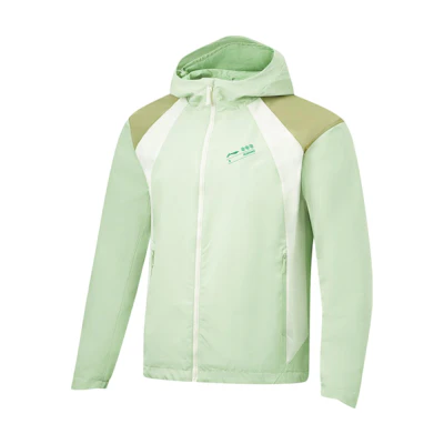 Li-Ning Hooded Outdoor Jacket in Bamboo Green AFDT891-5
