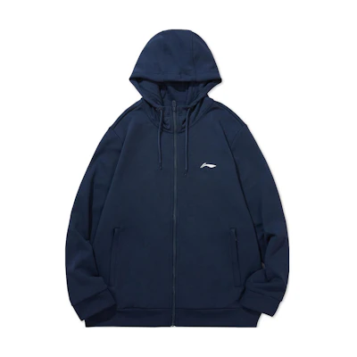 Li-Ning Hooded Training Jacket Navy Blue - Badminton Series AWDTD73-3