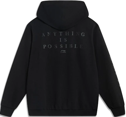 Li-Ning Hoodie Black - Sports Casual Letter Print Pullover Sweatshirt AWDT393-3 Lookbook Li-Ning Hoodie Black - Sports Casual Letter Print Pullover Sweatshirt AWDT393-3