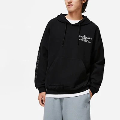 Li-Ning Hoodie Black - Sports Casual Letter Print Pullover Sweatshirt AWDT393-3 Shop Li-Ning Hoodie Black - Sports Casual Letter Print Pullover Sweatshirt AWDT393-3