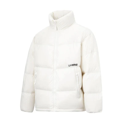 Li-Ning Hot Pot Series Windproof Puffer Jacket Unisex Off-White. AYMT349-2