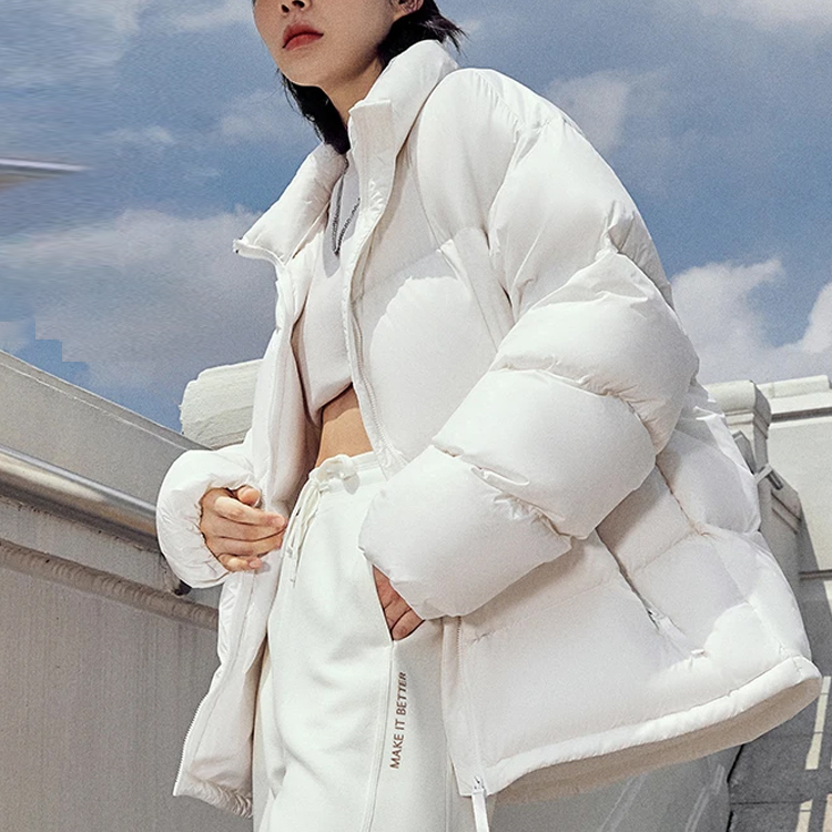 Shop Chaqueta Acolchada Unisex Li-Ning Hot Pot Serie Cortavientos Blanco Roto. AYMT349-2