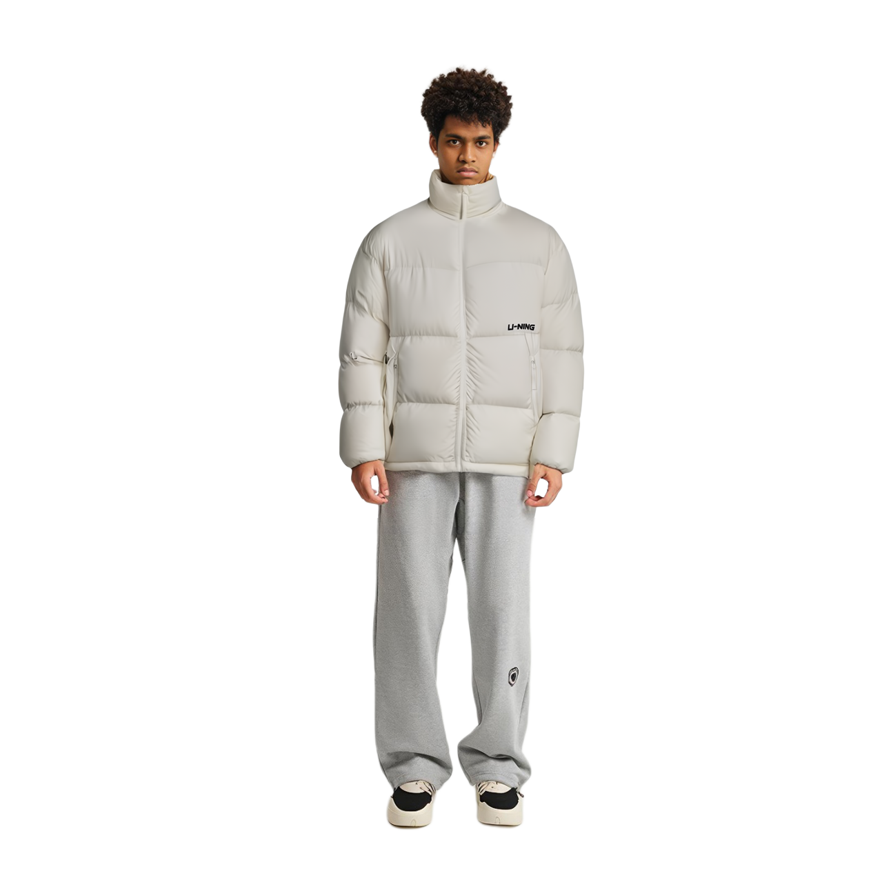 Purchase Chaqueta Acolchada Unisex Li-Ning Hot Pot Serie Cortavientos Blanco Roto. AYMT349-2