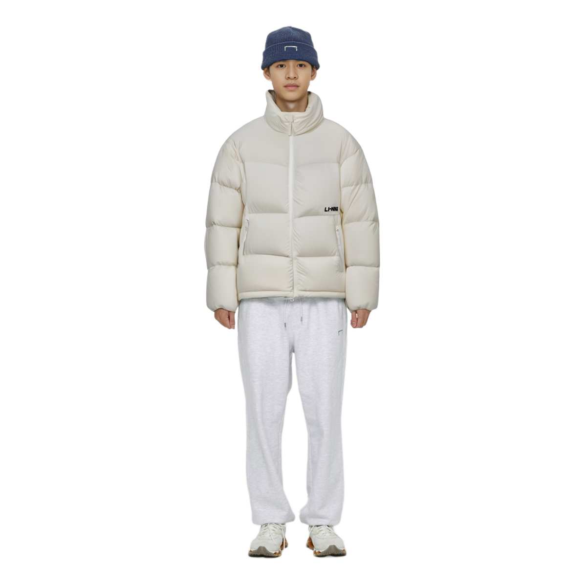 Details for Chaqueta Acolchada Unisex Li-Ning Hot Pot Serie Cortavientos Blanco Roto. AYMT349-2