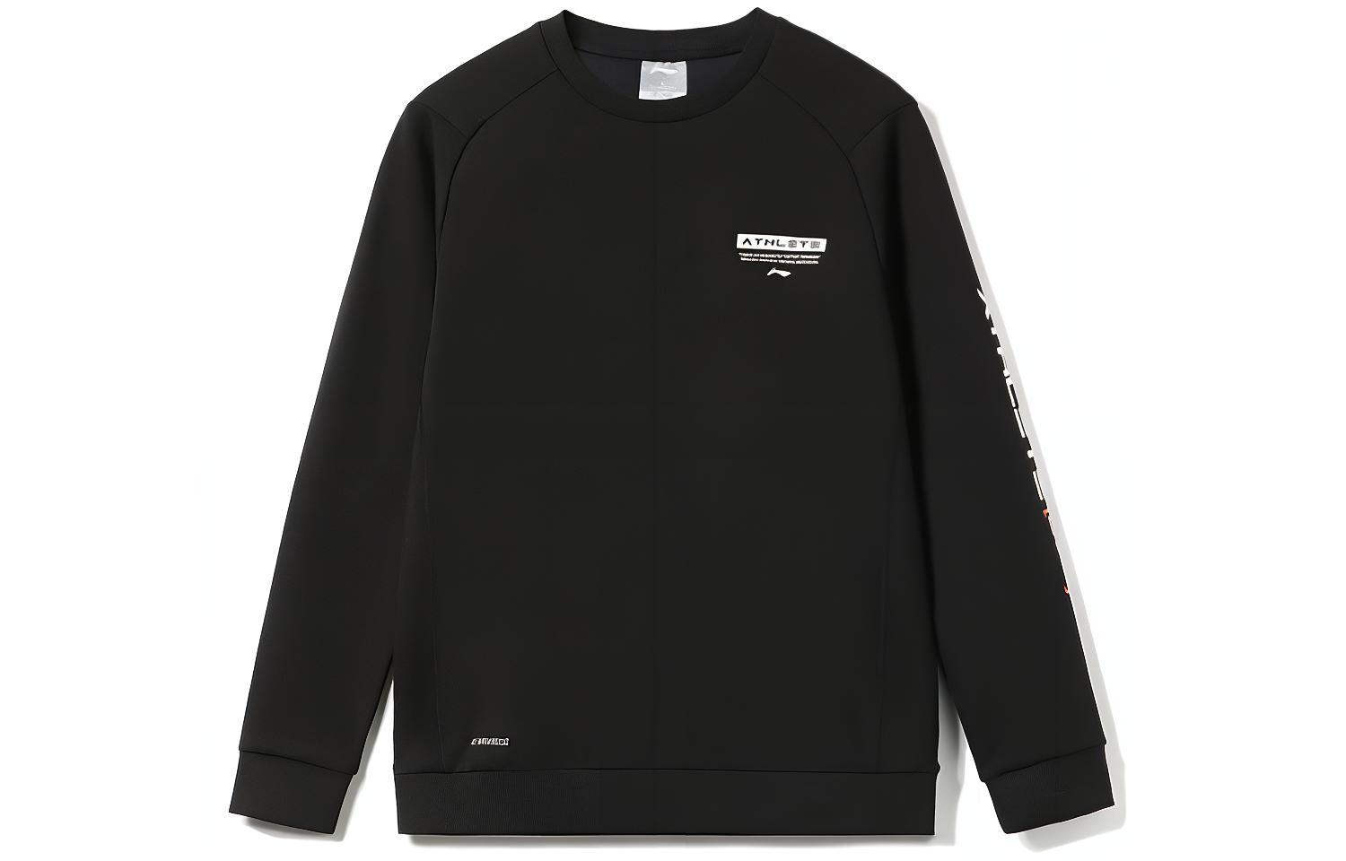 Li-Ning Ice-Feel Printed Pullover Training Sweatshirt - Black AWDR311-1