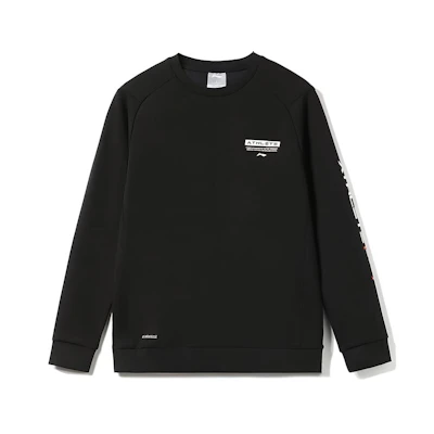 Li-Ning Ice-Feel Printed Pullover Training Sweatshirt - Black AWDR311-1
