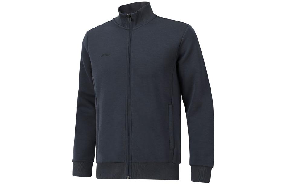 Li-Ning Ink Gray Zip Jacket Casual Series with Solid Logo AWDSF15-7