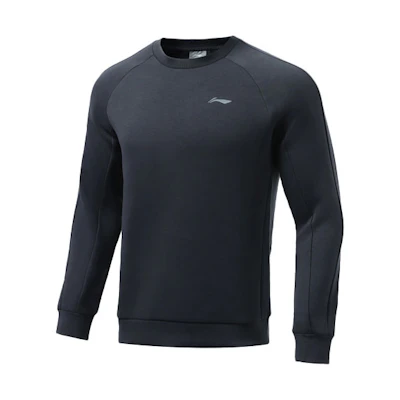 Li-Ning Ink Grey Training Fitness Pullover Sweatshirt Casual Sportswear AWDR455-4