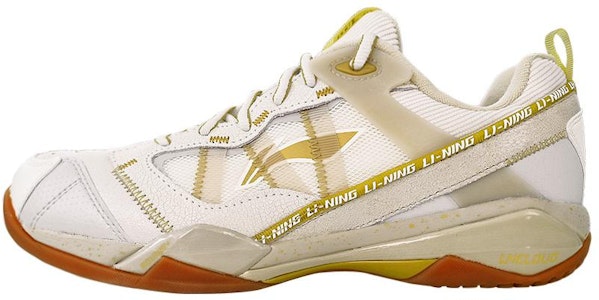 LiNing李寧 無敵號ACE 舒適百搭 減震防滑 低幫 羽毛球鞋 男款 白金色 Buy LiNing李寧 無敵號ACE 舒適百搭 減震防滑 低幫 羽毛球鞋 男款 白金色