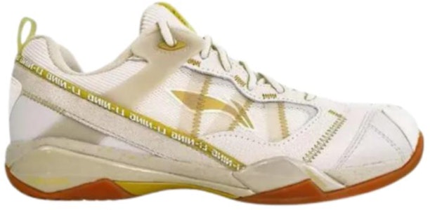 LiNing李寧 無敵號ACE 舒適百搭 減震防滑 低幫 羽毛球鞋 男款 白金色 Order LiNing李寧 無敵號ACE 舒適百搭 減震防滑 低幫 羽毛球鞋 男款 白金色