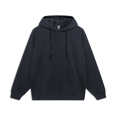 Li-Ning Jackie Chan Kung Fu Oversized Hoodie Unisex Charcoal Black AWDT193-1