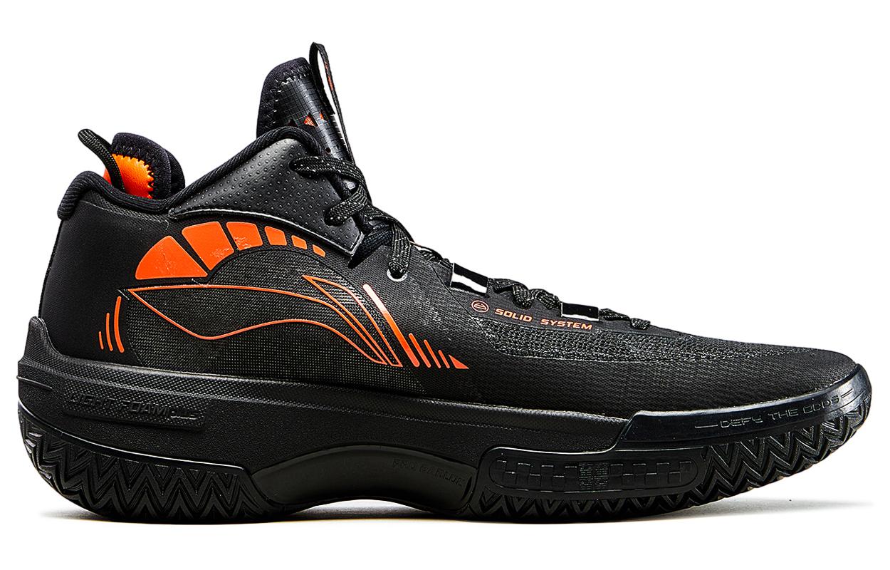Order LiNing李寧 桀驕 黑色煉獄 繅 高耐磨 回彈透氣減震防滑 高筒 戶外實戰籃球鞋 男款 黑色