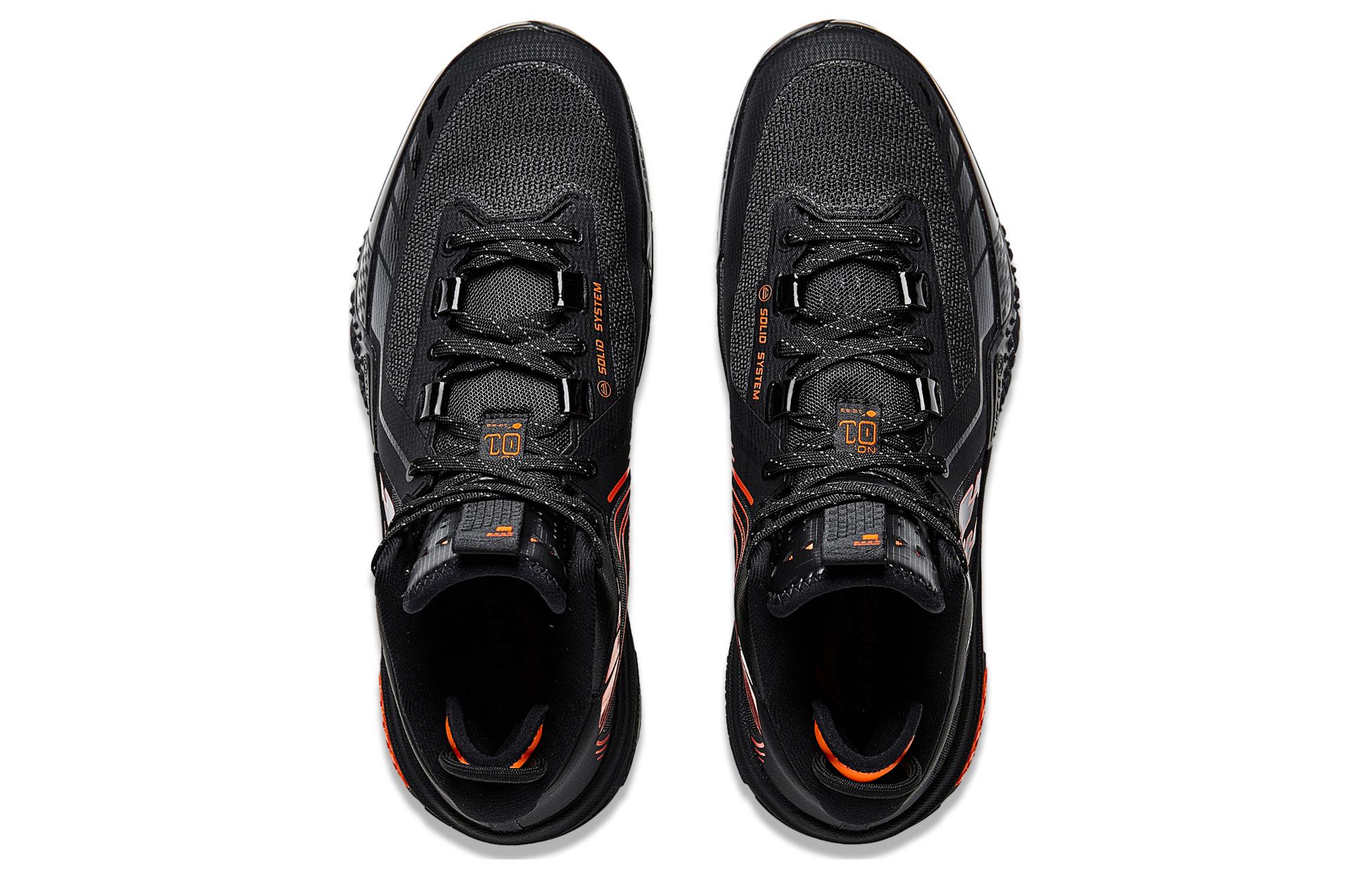 Shop LiNing李寧 桀驕 黑色煉獄 繅 高耐磨 回彈透氣減震防滑 高筒 戶外實戰籃球鞋 男款 黑色